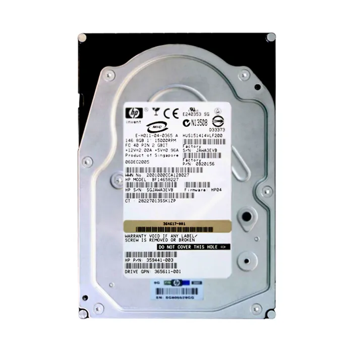 HP BF14658227 | 146GB 15000RPM Fibre Channel 2Gb/s Hot-Swappable 40-Pin 3.5-inch Hard Drive for StorageWorks Refurbished - Hewlett-Packard (ou HP en abrégé) refurbished available on Gotodirect