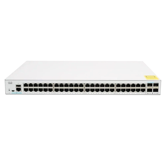 Cisco CBS350-48T-4X-NA | Business 350 Series CBS350-48T-4X 48 x RJ-45 Ports 10/100/1000Base-T 4 x SFP+ Ports Layer 3 Managed Rack-mountable Gigabit Ethernet Network Switch Refurbished - Cisco Systems Inc. refurbished available on Gotodirect