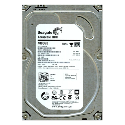 Seagate 1FS168-002 | Terascale 4TB 5900RPM SATA 6Gb/s 64MB Cache 512e 3.5-Inch Hard Drive Refurbished - Seagate refurbished available on Gotodirect