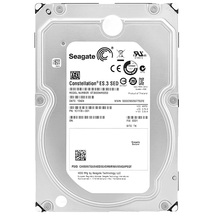 Seagate ST3000NM0053 | Constellation ES.3 Series 3TB 7200RPM SATA 6Gb/s 128MB Cache (SED) (CE) 3.5-Inch Hard Drive Refurbished - Seagate refurbished available on Gotodirect