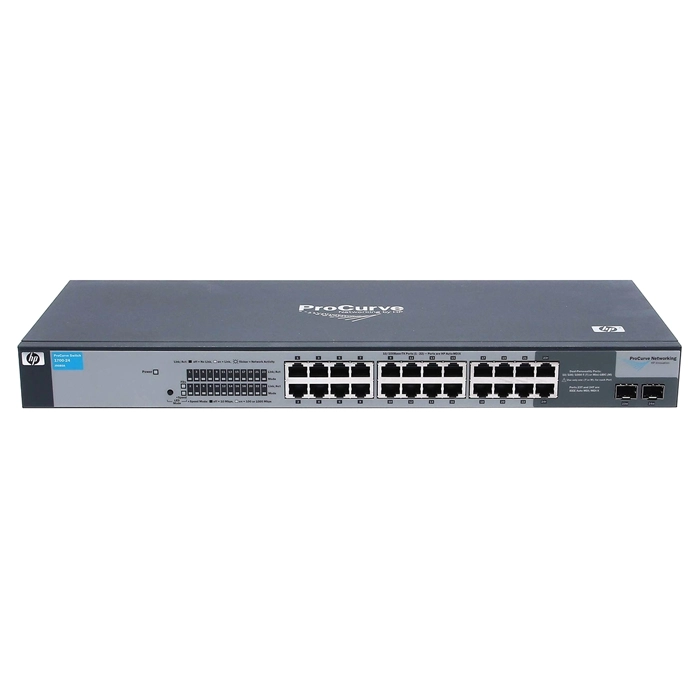 HP J9080A#ABA | ProCurve 1700 Series 1700-24 22 x RJ-45 Ports 10/100Base-TX + 2 x Dual Personality RJ-45/SFP (mini-GBIC) Ports Layer 2 Managed Rack-mountable Fast Ethernet Network Switch Refurbished - Hewlett-Packard (ou HP en abrégé) refurbished available on Gotodirect
