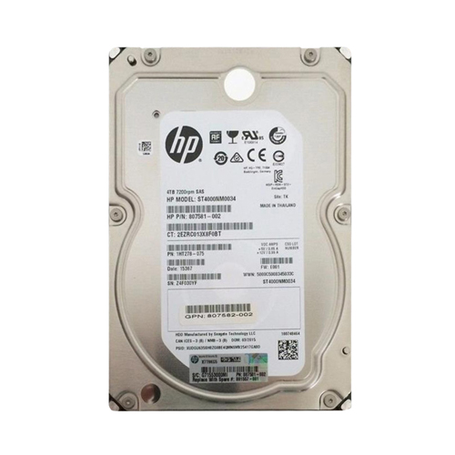 HP 807581-002 | 4TB 7200RPM SAS 12Gb/s 128MB Cache Hot-Pluggable Dual Port (512e) LFF 3.5-inch Midline Hard Drive for ProLiant Server Refurbished - Hewlett-Packard (ou HP en abrégé) refurbished available on Gotodirect