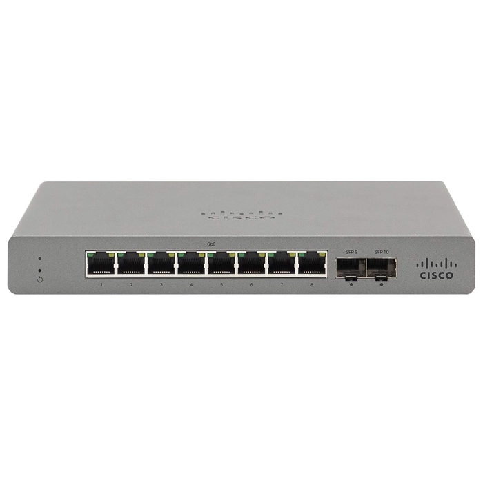 Cisco GS110-8-HW-US | Meraki Go 8 x Ports 10/100/1000Base-T Layer 2 1U Rack-mountable Gigabit Ethernet Network Switch Refurbished - Cisco Systems Inc. refurbished available on Gotodirect