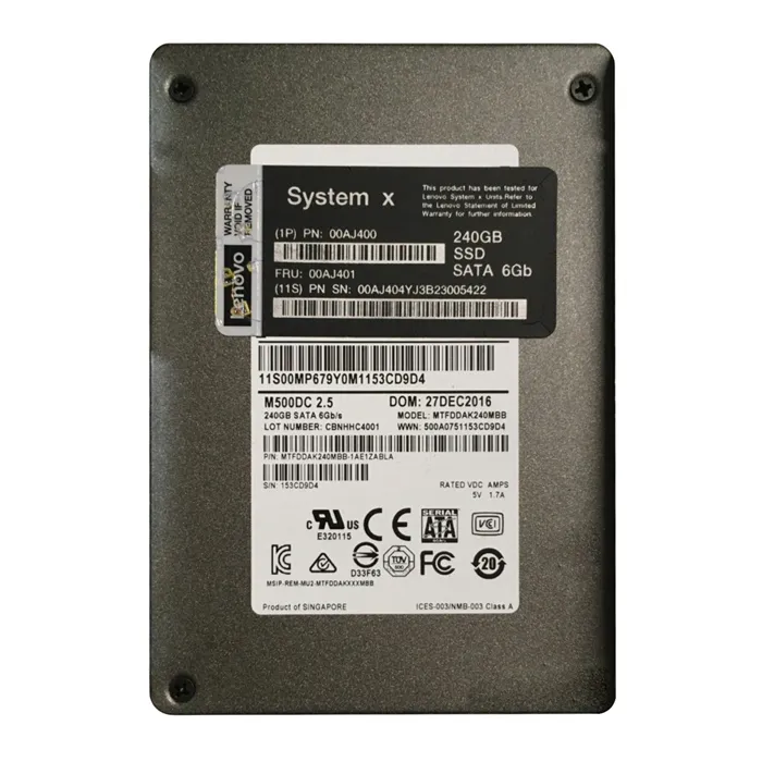 Buy IBM 00AJ400 | 240GB Multi-Level Cell SATA 6Gb/s Hot Swappable 2.5-Inch Solid State Drive for System x3550 M5 Refurbished - $445.48 IBM 00AJ400 | 240GB Multi-Level Cell SATA 6Gb/s Hot Swappable 2.5-Inch Solid State Drive for System x3550 M5 Refurbished - refurbished available on Gotodirect
