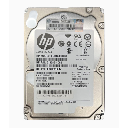 Buy HP 507129-011 | 450GB 10000RPM SAS 6Gb/s Dual Port Hot Swappable 2.5-Inch Hard Drive Refurbished - $102.59 HP 507129-011 | 450GB 10000RPM SAS 6Gb/s Dual Port Hot Swappable 2.5-Inch Hard Drive Refurbished - Hewlett-Packard (ou HP en abrégé) refurbished available on Gotodirect