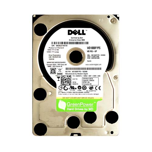 Western Digital WD1000FYPS | RE2-GP 1TB 7200RPM SATA 3Gb/s 16MB Cache (CE) 3.5-Inch Hard Drive Refurbished - Western Digital refurbished available on Gotodirect