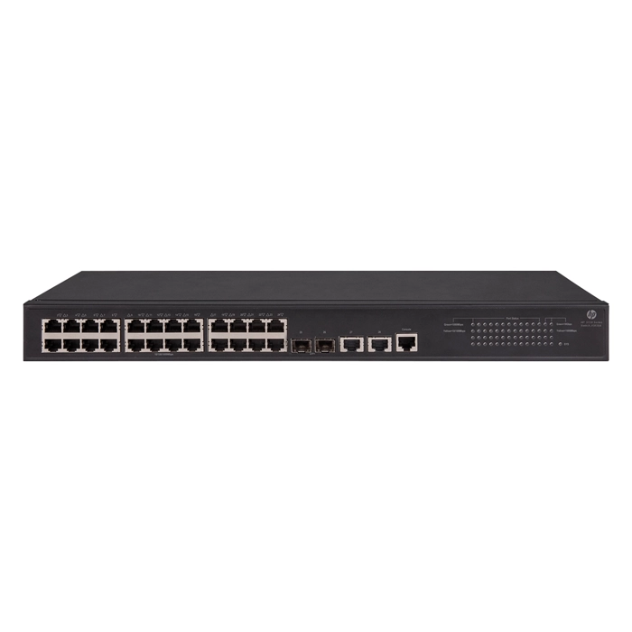 HP JG938A | FlexNetwork 5130 Series 5130-24G-2SFP+-2xGT 24 x RJ-45 Ports 10/100/1000Base-T + 2 x Dual Personality GE Ports + 2 x SFP+ Ports Layer 3 Managed Rack-mountable Gigabit Ethernet Network Switch Refurbished - Hewlett-Packard (ou HP en abrégé) refurbished available on Gotodirect