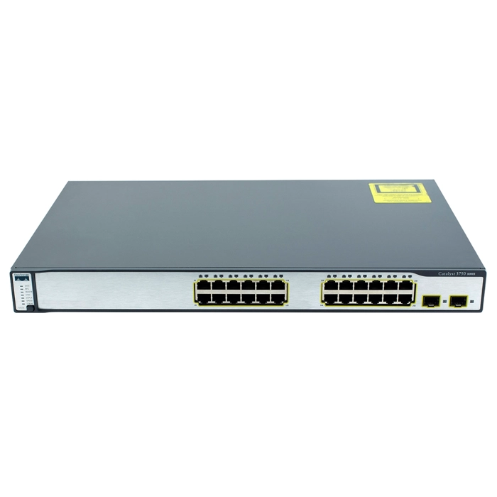 Cisco WS-C3750-24TS-S= | Catalyst 3750 Series 3750-24TS 24 x RJ-45 Ports 10/100Base-TX + 2 x SFP Ports Layer 3 Managed Rack-mountable Fast Ethernet Network Switch Refurbished - Cisco Systems Inc. refurbished available on Gotodirect