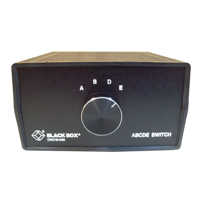 Black Box SWL026A-FFFFF | ABCDE (4 to 1) Switch 25 Leads Serial or Parallel (for PC User Refurbished -  refurbished available on Gotodirect