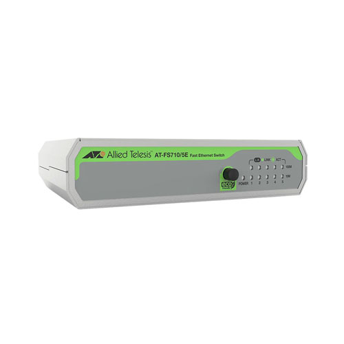 Allied Telesis AT-FS710/5E-40 | FS710 Series 5 x Ports 10/100Base-TX Rack-mountable Layer 2 Unmanaged Fast Ethernet Network Switch Refurbished -  refurbished available on Gotodirect
