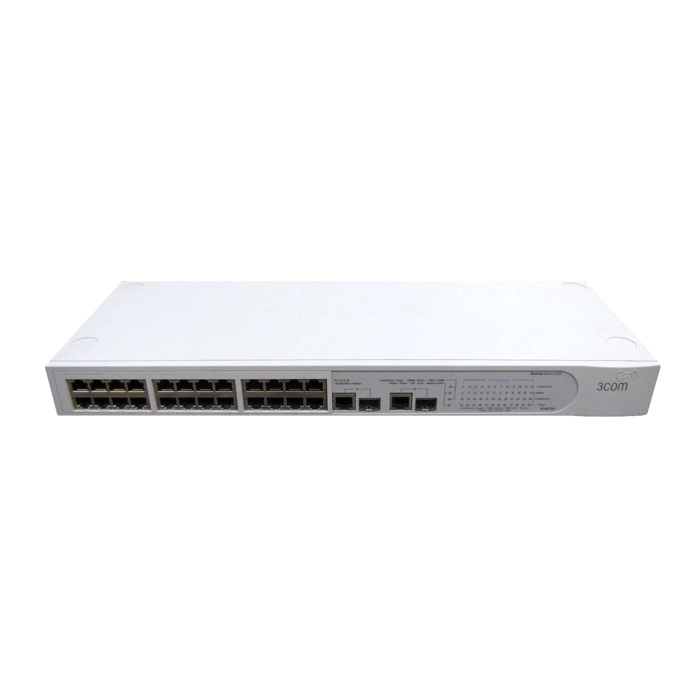 3Com 3C16475A-US | 2226 24 x RJ-45 Ports 10/100Base-TX + 2 x GE RJ-45 Ports Layer 2 Managed Rack-mountable Fast Ethernet Network Switch Refurbished -  refurbished available on Gotodirect