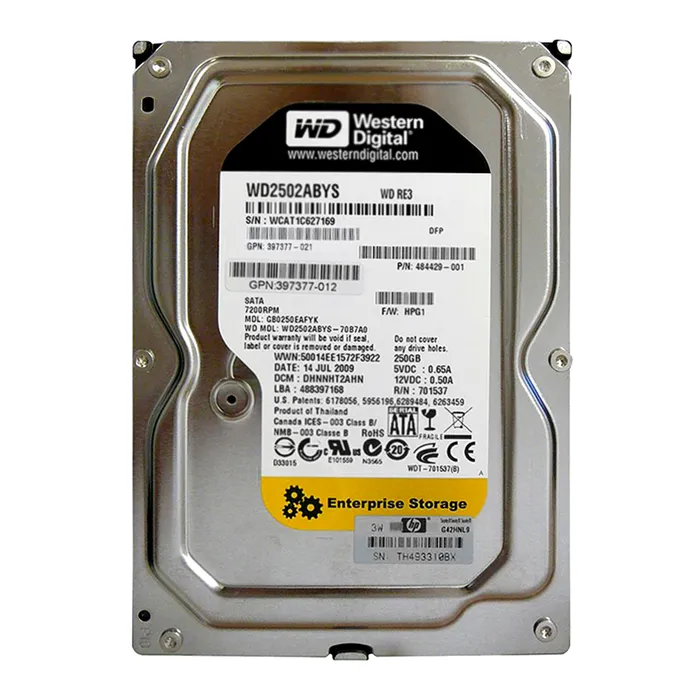 Buy HP 397377-012 | 250GB 7200RPM SATA 3Gb/s NCQ 32MB Cache LFF Hot-Pluggable 3.5-inch Hard Drive Refurbished - $196.05 HP 397377-012 | 250GB 7200RPM SATA 3Gb/s NCQ 32MB Cache LFF Hot-Pluggable 3.5-inch Hard Drive Refurbished - Hewlett-Packard (ou HP en abrégé) refurbished available on Gotodirect