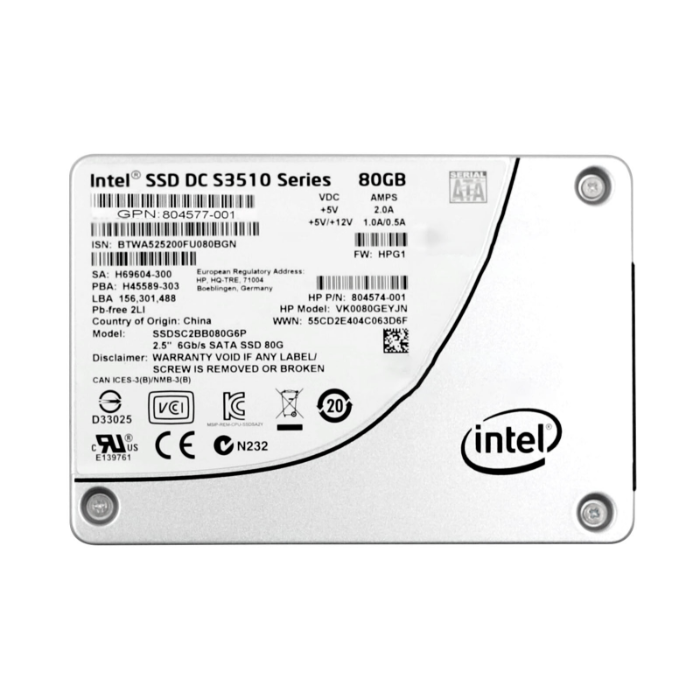 Intel SSDSC2BB080G6P | S3510 80GB SATA 2.5-Inch Internal Solid State Drive Refurbished - Intel refurbished available on Gotodirect