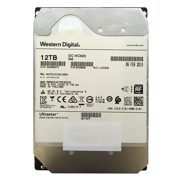 Western Digital 0F29540 | Ultrastar 12TB 7200RPM SAS 12Gb/s 512e 3.5-Inch Hard Drive Refurbished - Western Digital refurbished available on Gotodirect