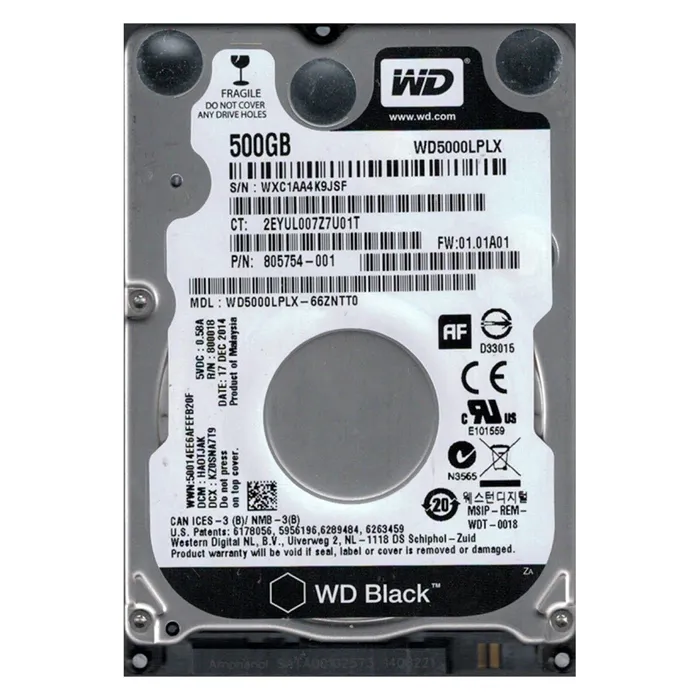 HP 805754-001 | 500GB 7200RPM SATA 6Gb/s 32MB Cache 2.5-inch Hard Drive Refurbished - Hewlett-Packard (ou HP en abrégé) refurbished available on Gotodirect