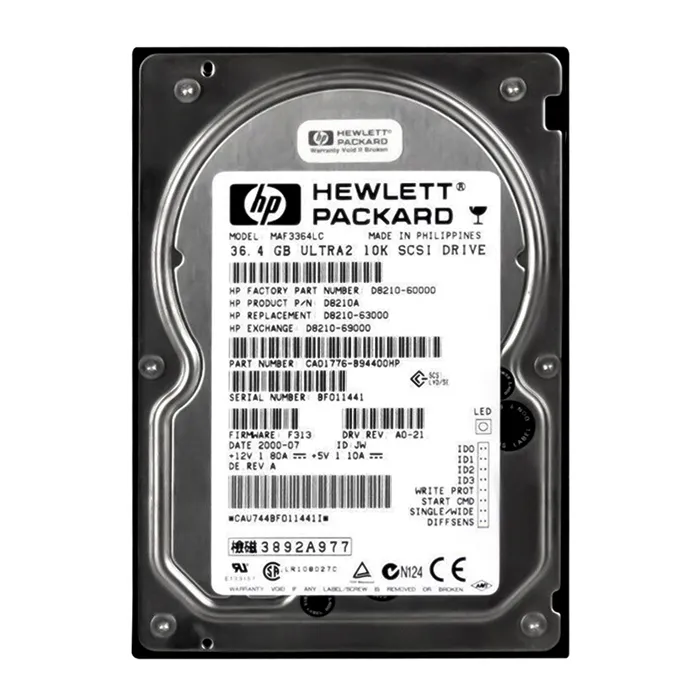 HP D8210A | 36.4GB 10000RPM Ultra2 SCSI Hot Swappable LVD 80-Pin 3.5-Inch Hard Drive Refurbished - Hewlett-Packard (ou HP en abrégé) refurbished available on Gotodirect
