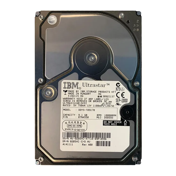 Dell 205VC | 9.1GB 10000RPM Ultra160 SCSI 4MB Cache 80-Pin 3.5-Inch Hard Drive Refurbished - Dell refurbished available on Gotodirect