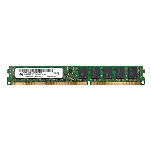 Micron MT18JDF51272PZ-1G6M1HF | 4GB DDR3-1600MHz PC3-12800 ECC Registered VLP RDIMM CL11 1Rx4 1.5V 240-Pin Memory Module Refurbished -  refurbished available on Gotodirect