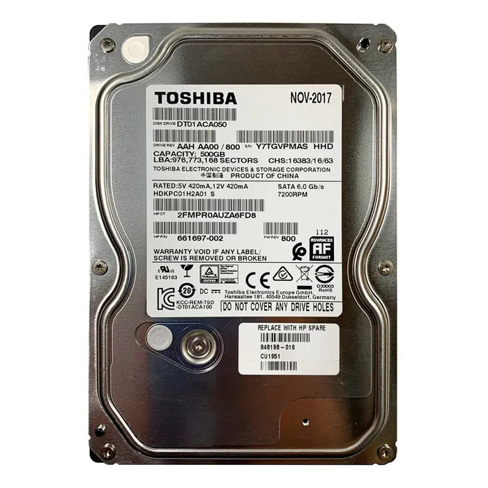 Buy HP 661697-002 | 500GB 7200RPM SATA 6Gb/s 32MB Cache (512e) LFF 3.5-inch Hard Drive Refurbished - $78.77 HP 661697-002 | 500GB 7200RPM SATA 6Gb/s 32MB Cache (512e) LFF 3.5-inch Hard Drive Refurbished - Hewlett-Packard (ou HP en abrégé) refurbished available on Gotodirect