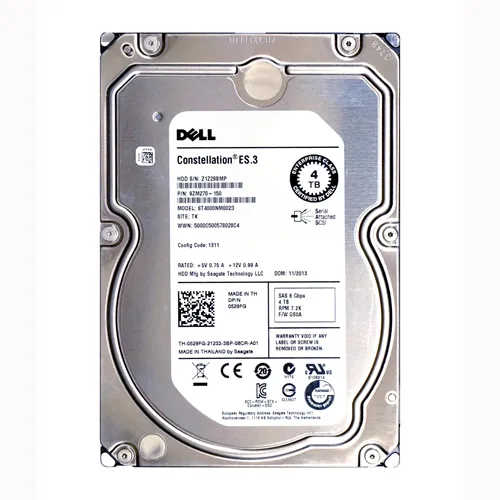 Dell 529FG | 4TB 7200RPM SAS 6Gb/s Hot-Pluggable 3.5-Inch Hard Drive for PowerEdge Servers Refurbished - Dell refurbished available on Gotodirect