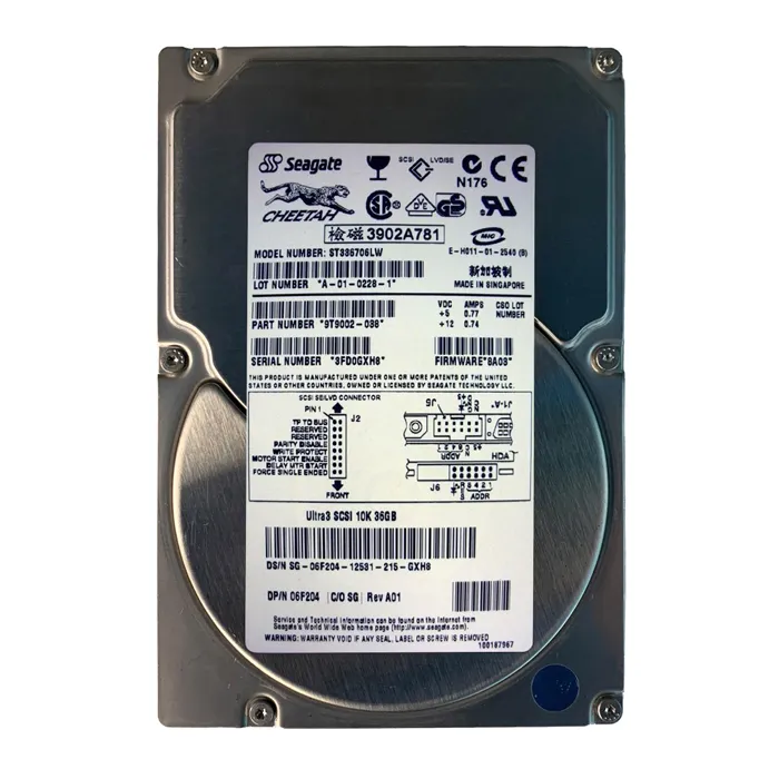 Dell 06F204 | 36GB 10000RPM Ultra160 SCSI 68-Pin 3.5-Inch Hard Drive Refurbished - Dell refurbished available on Gotodirect