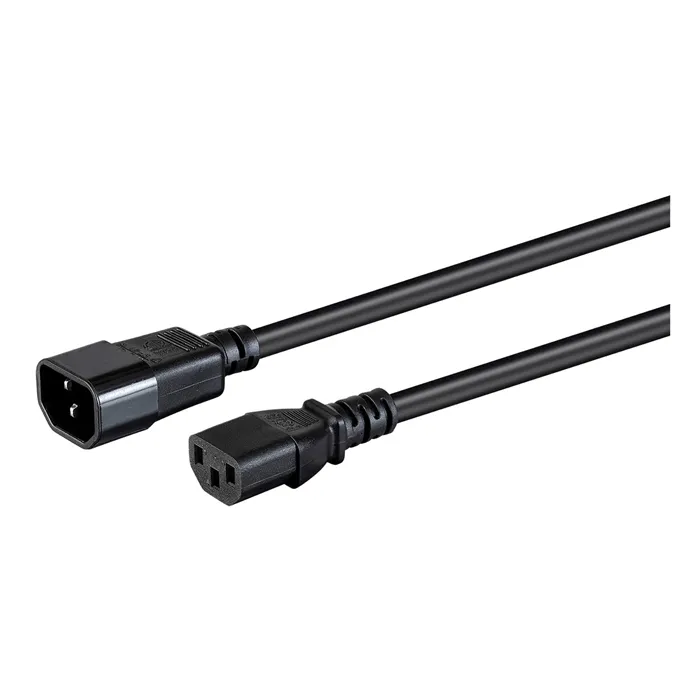 Monoprice 40123 | Extension Cord IEC 60320 C14 to IEC 60320 C13 14AWG 15A/1875W 3-Prong Black 12ft Refurbished -  refurbished available on Gotodirect
