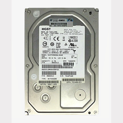 Buy HP 702499-001 | 2TB 7200RPM SAS 6Gb/s 3.5-Inch Nearline Hard Drive for M6720 Refurbished - $367.50 HP 702499-001 | 2TB 7200RPM SAS 6Gb/s 3.5-Inch Nearline Hard Drive for M6720 Refurbished - Hewlett-Packard (ou HP en abrégé) refurbished available on Gotodirect