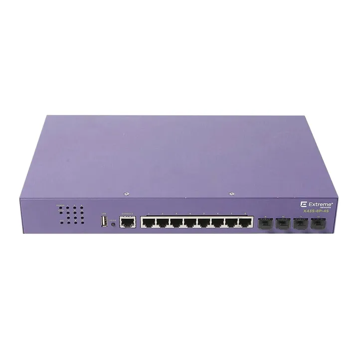 Extreme Networks X435-8P-4S | X435 8-port PoE Switch with 4 x 1G/2.5G SFP ports Refurbished -  refurbished available on Gotodirect