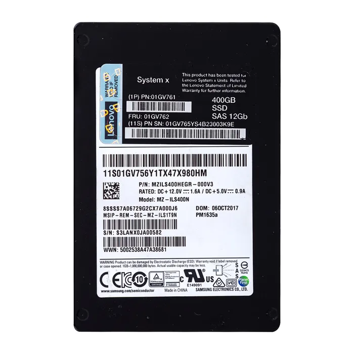 Lenovo 01GV761 | 400GB SAS 12Gb/s Hot Swappable 2.5-Inch Solid State Drive Refurbished - Lenovo refurbished available on Gotodirect