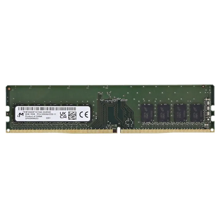 Micron MTA9ASF1G72AZ-3G2E2 | 8GB DDR4-3200MHz PC4-25600 ECC Unbuffered UDIMM CL22 1Rx8 1.2V 288-Pin Memory Module Refurbished -  refurbished available on Gotodirect