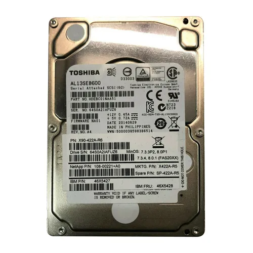 Toshiba HDEBC01NAA51 | 600GB 10000RPM SAS 6Gb/s 64MB Cache 2.5-Inch Hard Drive Refurbished - Toshiba refurbished available on Gotodirect