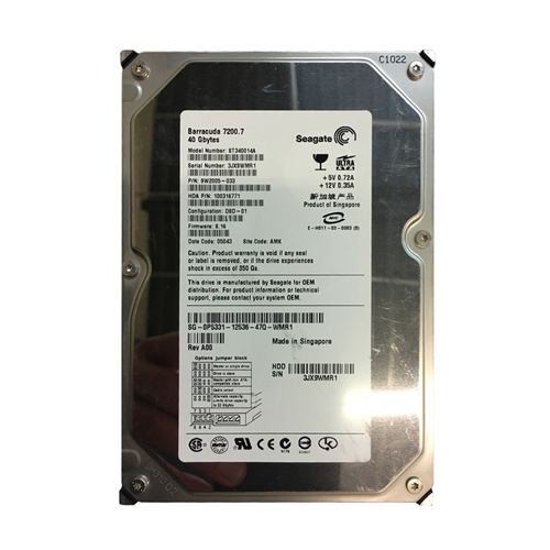 Dell P5331 | 40GB 7200RPM ATA-100 2MB Cache 3.5-Inch Hard Drive Refurbished - Dell refurbished available on Gotodirect