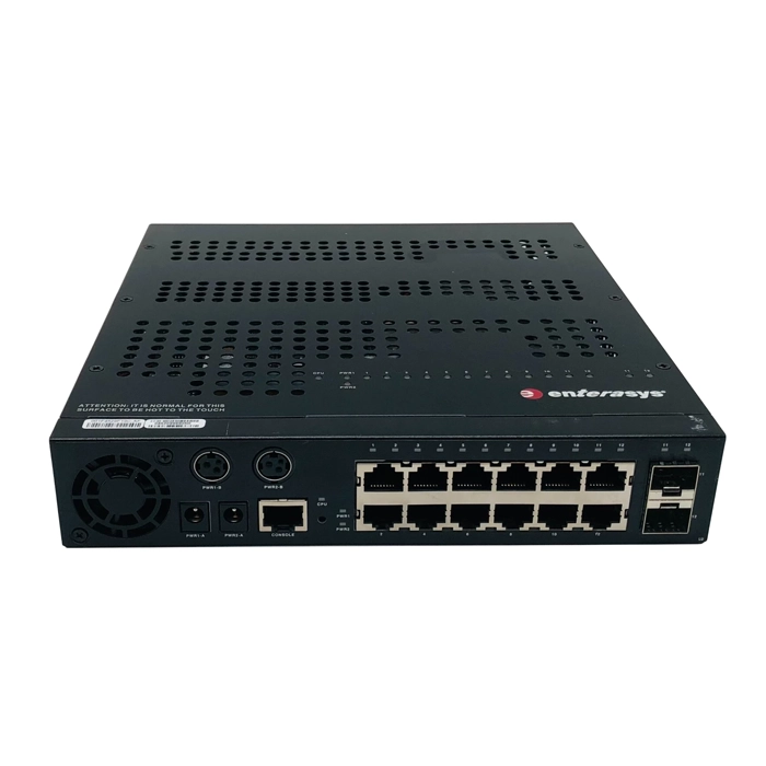 Extreme Networks D2G124-12P | D-Series 12 x Ports PoE 1000Base-T + 2 x Ports Combo RJ-45/SFP Layer 2 Managed 1U Rack-Mountable Gigabit Ethernet Workgroup Switch Refurbished -  refurbished available on Gotodirect