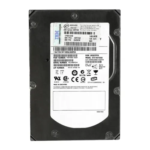 IBM 39R7342 | 146GB 10000RPM SAS 3Gb/s Hot Swappable 16MB Cache 3.5-Inch Hard Drive Refurbished -  refurbished available on Gotodirect