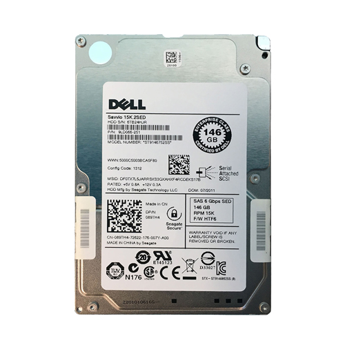 Dell 89TH4 | 146GB 15000RPM SAS 6Gb/s Hot-Pluggable (512n) 2.5-Inch Hard Drive for PowerEdge Server Refurbished - Dell refurbished available on Gotodirect
