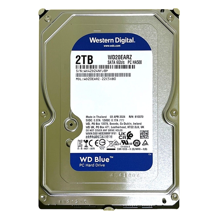 Western Digital WD20EARZ | Blue 2TB 3.5-inch 6GB/s SATA 5400RPM 64MB Cache Desktop Hard Drive Refurbished - Western Digital refurbished available on Gotodirect