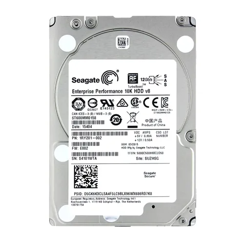 Seagate ST600MM0158 | Enterprise Performance 10K 600GB 10000RPM SAS 12Gb/s 128MB Cache 2.5-Inch Hard Drive Refurbished - Seagate refurbished available on Gotodirect