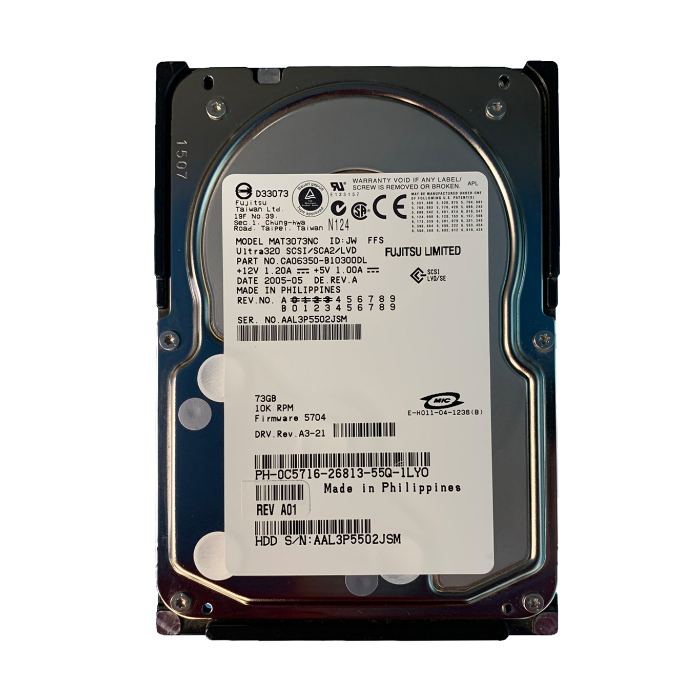 Dell 0C5716 | 73GB 10000RPM Ultra320 SCSI 80-Pin 3.5-Inch Hard Drive Refurbished - Dell refurbished available on Gotodirect