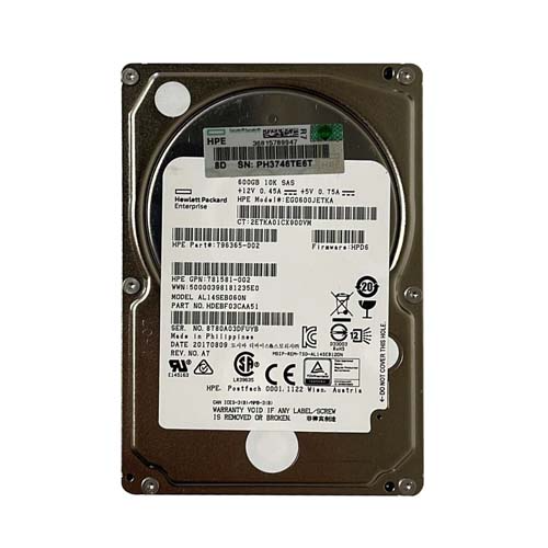 HP EG0600JETKA | 600GB 10000RPM SAS 12Gb/s Hot Pluggable 2.5-Inch Hard Drive for SAN Storage Array Refurbished - Hewlett-Packard (ou HP en abrégé) refurbished available on Gotodirect