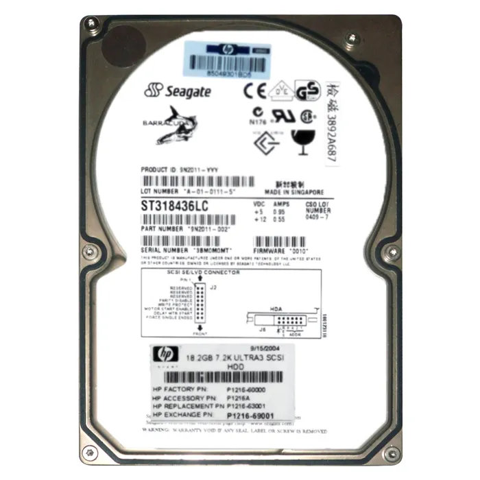Seagate 9N2011-002 | BarraCuda 18XL Series 18.4GB 7200RPM Ultra160 SCSI 2MB Cache (CE) 80-Pin 3.5-Inch Hard Drive Refurbished - Seagate refurbished available on Gotodirect