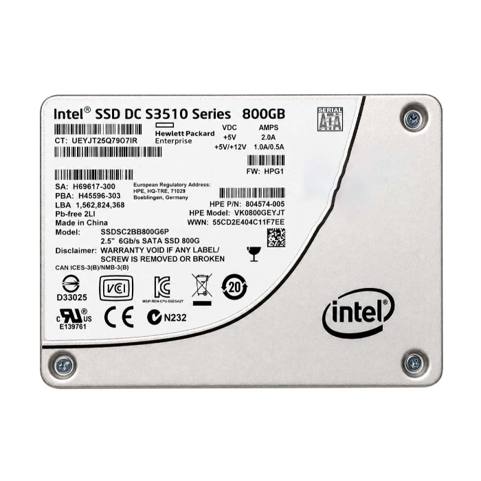 Intel SSDSC2BB800G6P | DC S3510 800GB Multi-Level Cell SATA 6Gb/s 2.5-Inch Solid State Drive Refurbished - Intel refurbished available on Gotodirect
