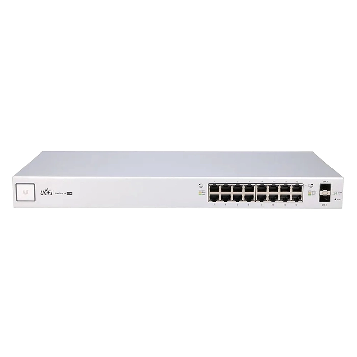 Ubiquiti US-16-150W | UniFi 16x 10/100/1000 RJ-45 PoE+ & 2x Gigabit 1000Base-X SFP Ports Managed Ethernet Switch Refurbished - Ubiquiti refurbished available on Gotodirect