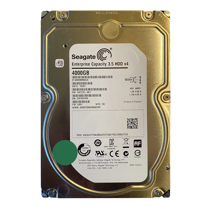 Buy Seagate 1HT278-001 | Enterprise Capacity V.4 4TB 7200RPM SAS 12Gb/s 128MB Cache (512e) 3.5-Inch Hard Drive Refurbished - $270.00 Seagate 1HT278-001 | Enterprise Capacity V.4 4TB 7200RPM SAS 12Gb/s 128MB Cache (512e) 3.5-Inch Hard Drive Refurbished - Seagate refurbished available on Gotodirect