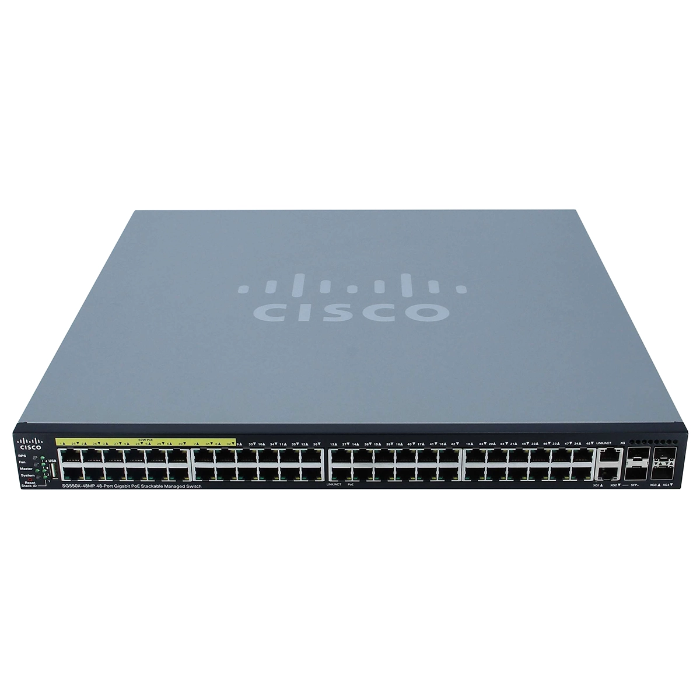 Cisco SG550X-48MP-K9-NA | Small Business 350X Series SG350X-48MP 48 x Ports PoE+ 10/100/1000Base-T + 2 x Ports 10GBase-T Combo SFP+ + 2 x Ports SFP+ Stackable Rack-mountable Layer 3 Managed Gigabit Ethernet Network Switch Refurbished - Cisco Systems Inc. refurbished available on Gotodirect