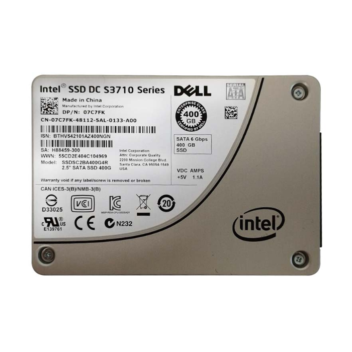 Dell 7C7FK | 400GB Multi-Level Cell SATA 6Gb/s 2.5-Inch Enterprise Solid State Drive Refurbished - Dell refurbished available on Gotodirect