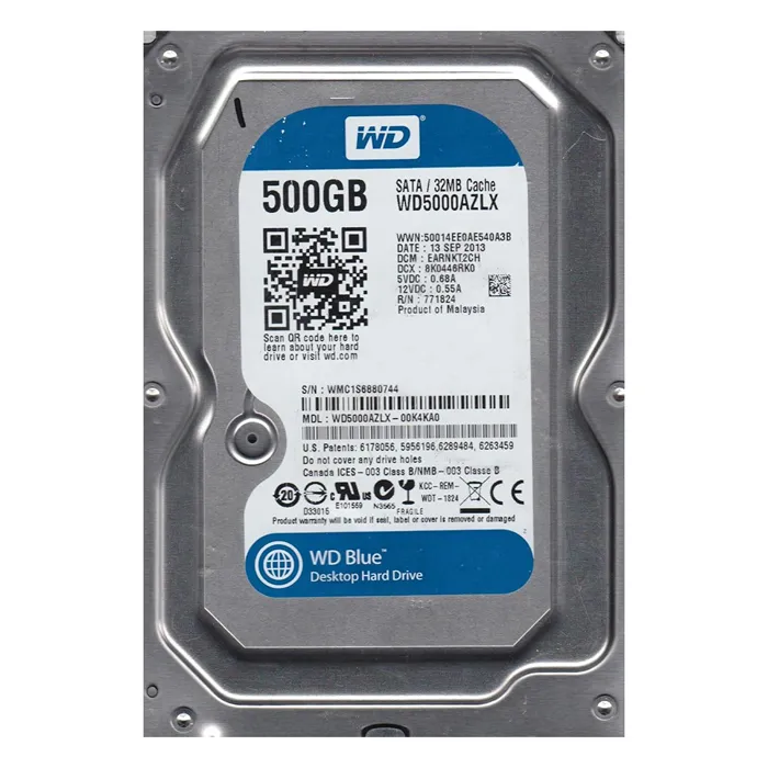 Western Digital WD5000AZLX-00K4KA0 | Blue 500GB 3.5-inch 6GB/s SATA 7200RPM 32MB Cache Desktop Hard Drive Refurbished - Western Digital refurbished available on Gotodirect