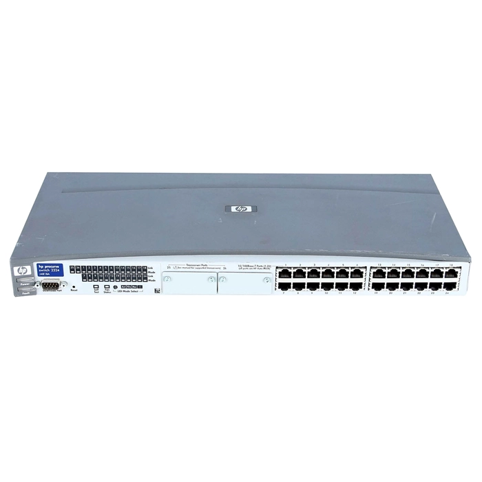 HP J4818-61101 | ProCurve 2300 Series 2324 24 x 10/100Base-TX RJ-45 and 2 x Open Transceiver Ports Layer 2 Unmanaged Fast Ethernet Network Switch Refurbished - Hewlett-Packard (ou HP en abrégé) refurbished available on Gotodirect
