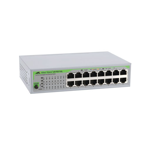 Buy Allied Telesis AT-FS716L-40 | FS700 Series 16 x Ports 10/100Base-TX Rack-mountable Layer 2 Unmanaged Fast Ethernet Network Switch Refurbished - $222.12 Allied Telesis AT-FS716L-40 | FS700 Series 16 x Ports 10/100Base-TX Rack-mountable Layer 2 Unmanaged Fast Ethernet Network Switch Refurbished - refurbished available on Gotodirect