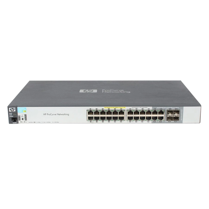 HP J9299-69001 | ProCurve 2520 Series 2520-24G-PoE 20 x 10/100/1000Base-T RJ-45 PoE + 4 x 10/100/1000Base-T RJ-45/SFP (mini-GBIC) Ports Layer 2 Managed Gigabit Ethernet Network Switch Refurbished - Hewlett-Packard (ou HP en abrégé) refurbished available on Gotodirect