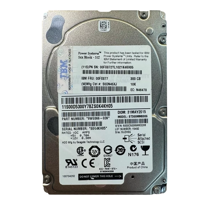 IBM 00FX872 | 300GB 10000RPM SAS 12Gb/s 2.5-Inch Hard Drive for Linux Based Server Systems Refurbished -  refurbished available on Gotodirect